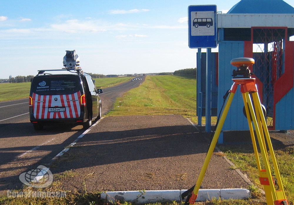 Мобильное лазерное сканирование автомобильной дороги