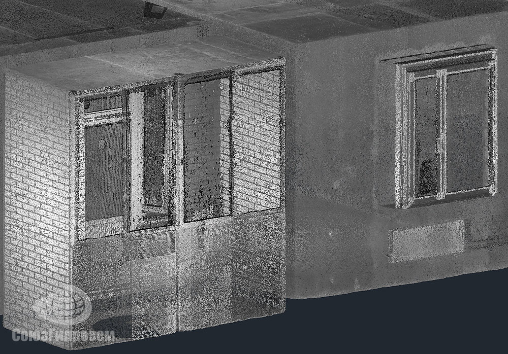 Фрагмент точечной модели квартиры на улице Мосфильмовская
