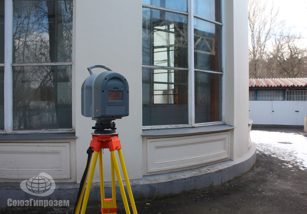 Лазерное сканирование боковых фасадов павильона №44