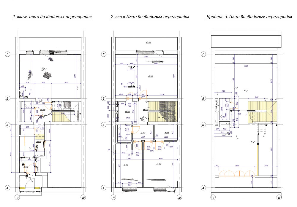 Поэтажный план квартиры, построенный по облаку точек 3D сканирования