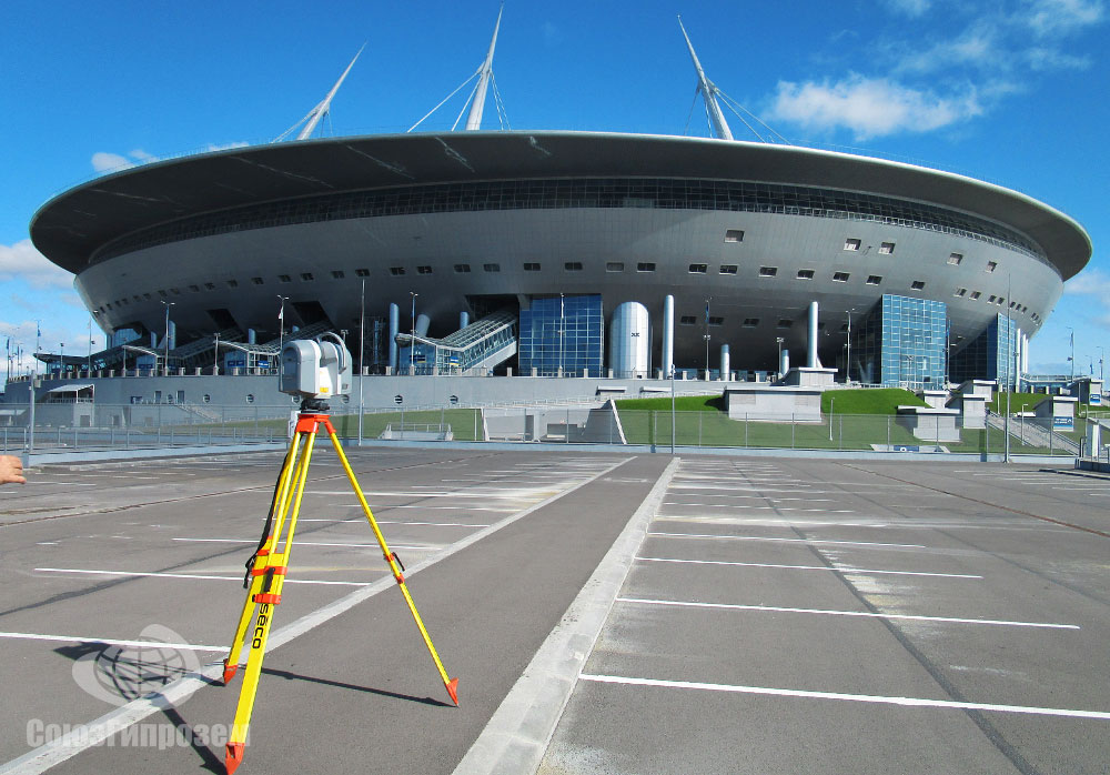 Лазерное сканирование стадиона «Санкт-Петербург Арена»