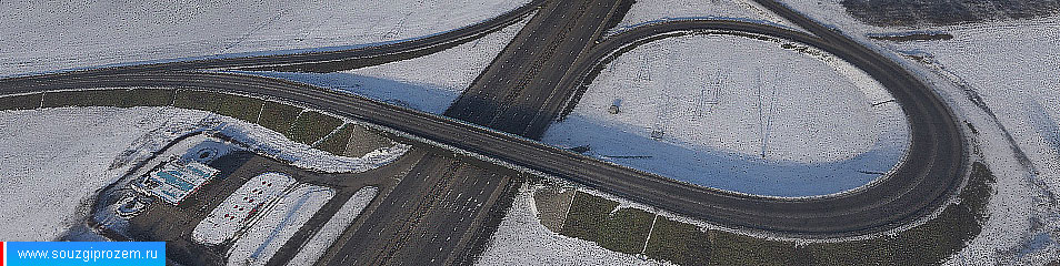 Облако точек развязки на трассе «Дон», полученное в результате аэрофотосъёмки с помощью БПЛА «Геоскан 201 Про»